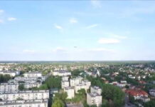 Wołomin z lotu ptaka lipiec 2015