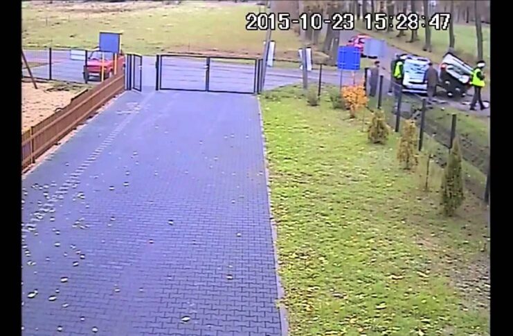 Wypadek z udziałem radiowozu