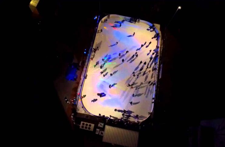 Disco Lodowisko – film z drona