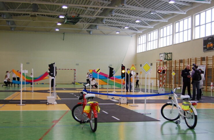 Inauguracja mobilnego miasteczka rowerowego w Markach