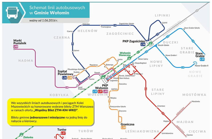Wołomin. Komunikacja miejska od 1 czerwca