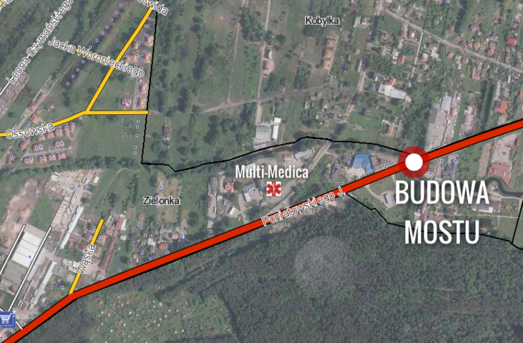 Utrudnienia na 634 w Zielonce