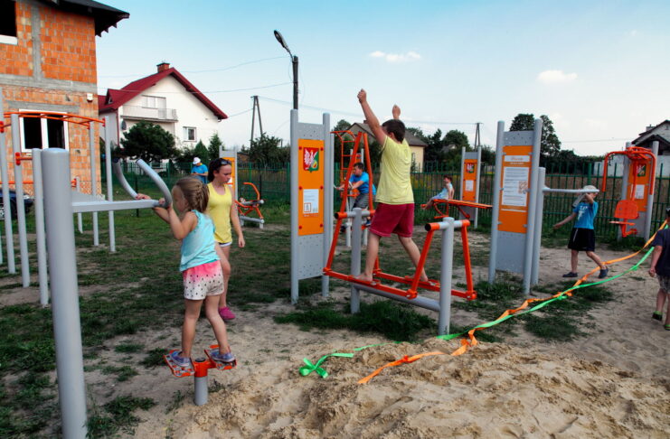 Nowa siłownia plenerowa w Lipinkach