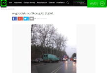 Utrudnienia na ul. Skorupki w Ząbkach