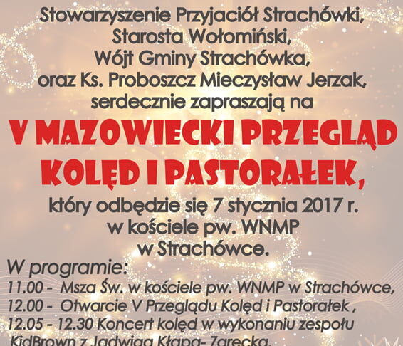 V Mazowiecki Przegląd Kolęd i Pastorałek w Strachówce