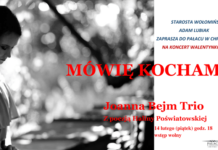 Zaproszenie na koncert walentynkowy pt. „Mówię kocham” – Joanna Bejm TRIO (Z poezją Haliny Poświatowskiej)