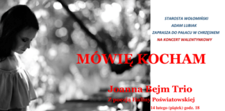 Zaproszenie na koncert walentynkowy pt. „Mówię kocham” – Joanna Bejm TRIO (Z poezją Haliny Poświatowskiej)