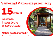 PONAD 15 MLN ZŁ DLA SOŁECTW OD SAMORZĄDU WOJEWÓDZTWA