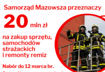 Mazowsze wspiera strażaków